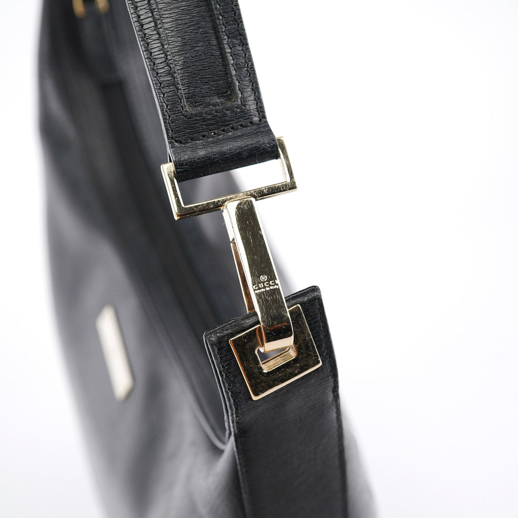 Black Leather Shoulder Bag