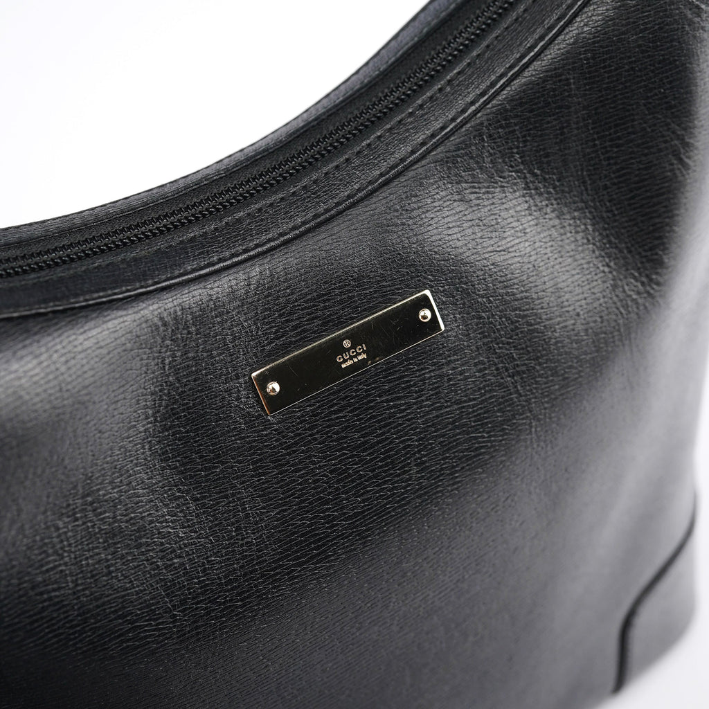 Black Leather Shoulder Bag