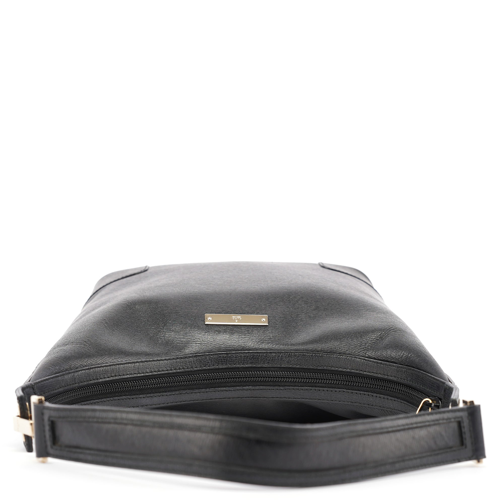 Black Leather Shoulder Bag