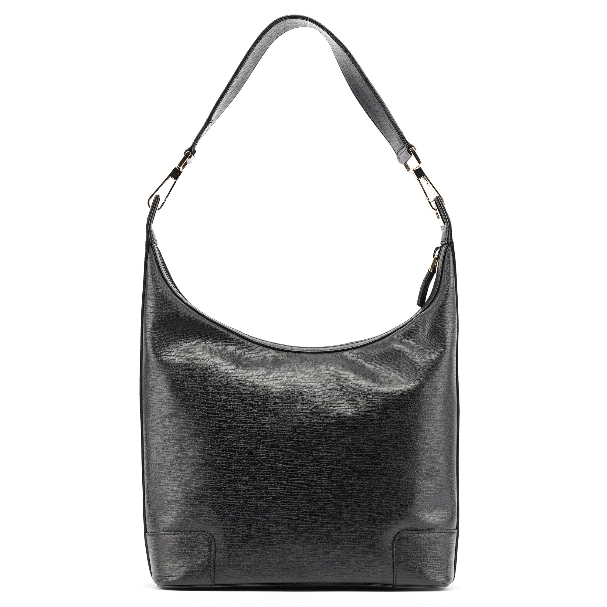 Black Leather Shoulder Bag