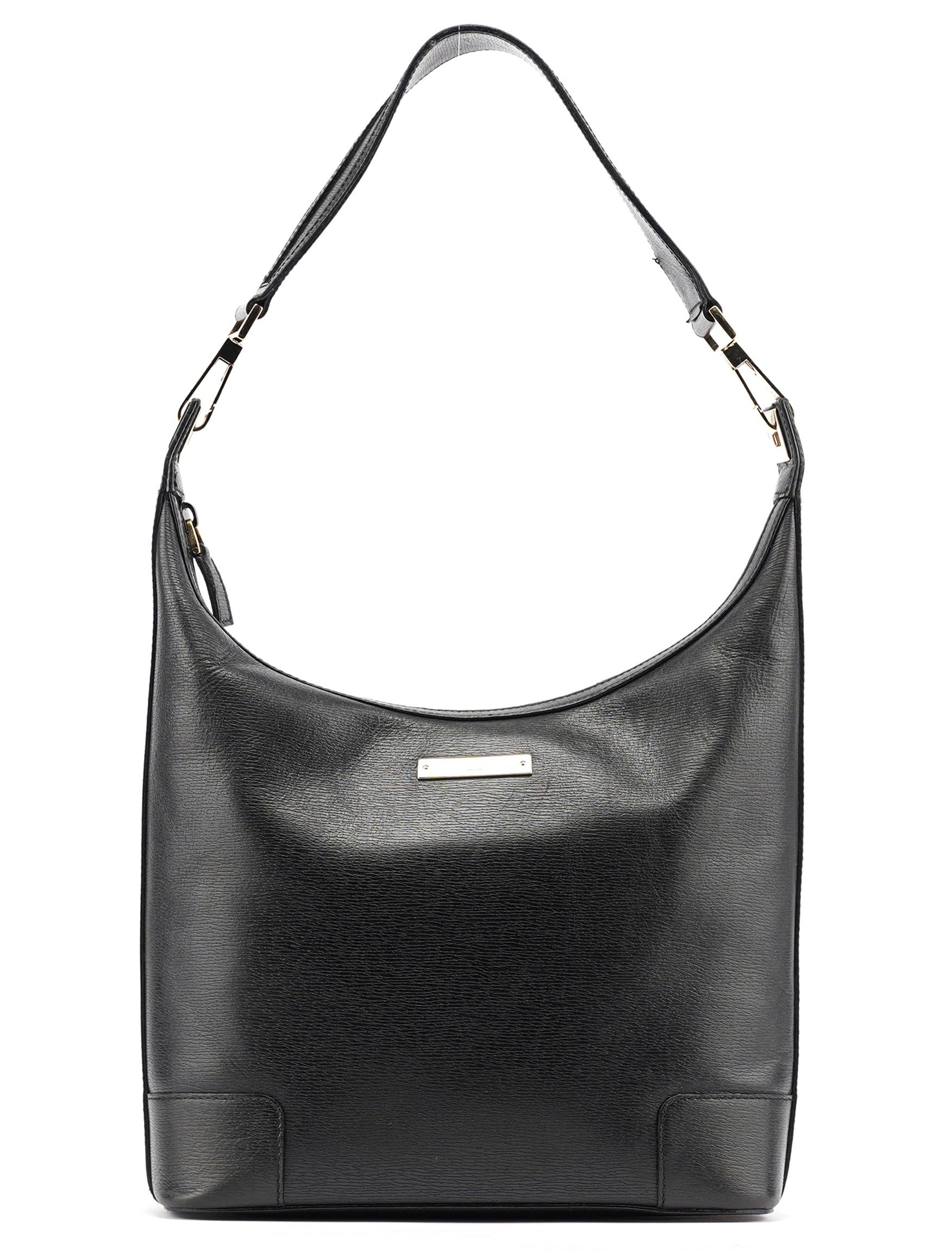 Black Leather Shoulder Bag