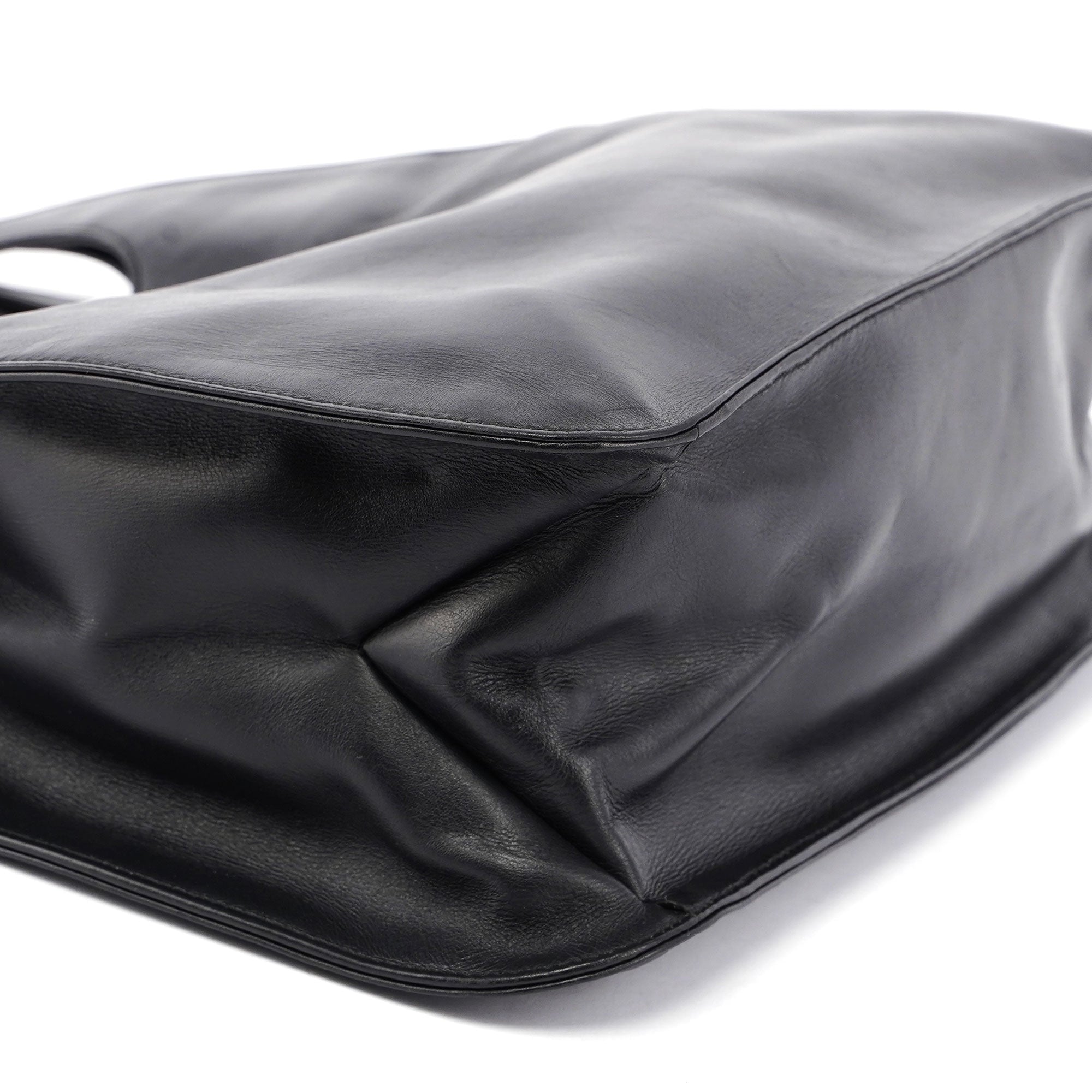 Black Leather Shoulder Bag