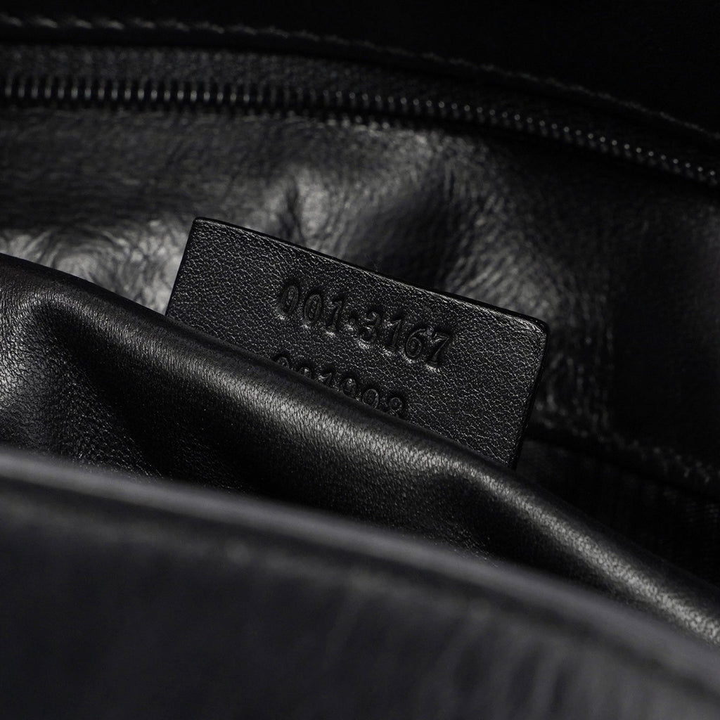 Black Leather Shoulder Bag