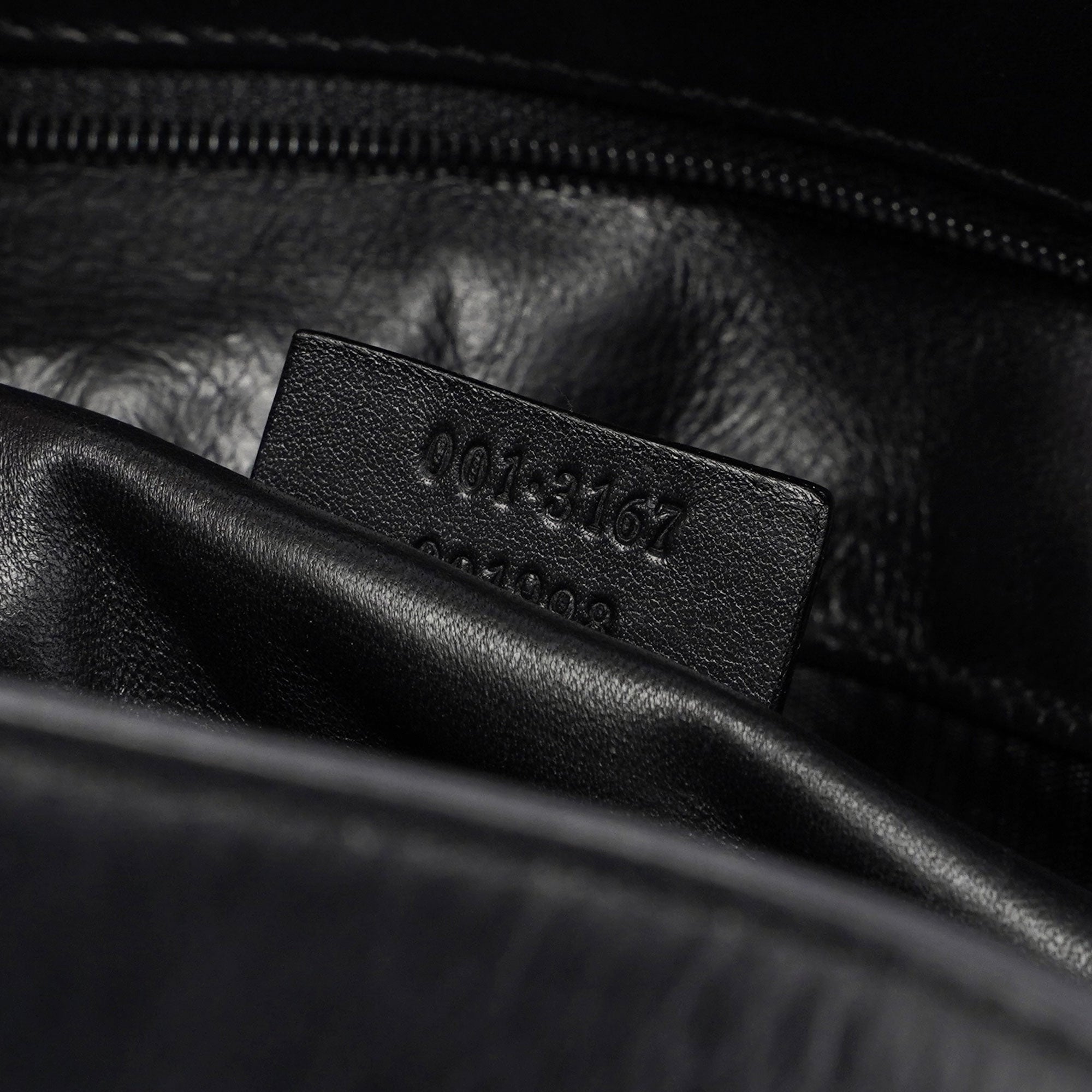 Black Leather Shoulder Bag