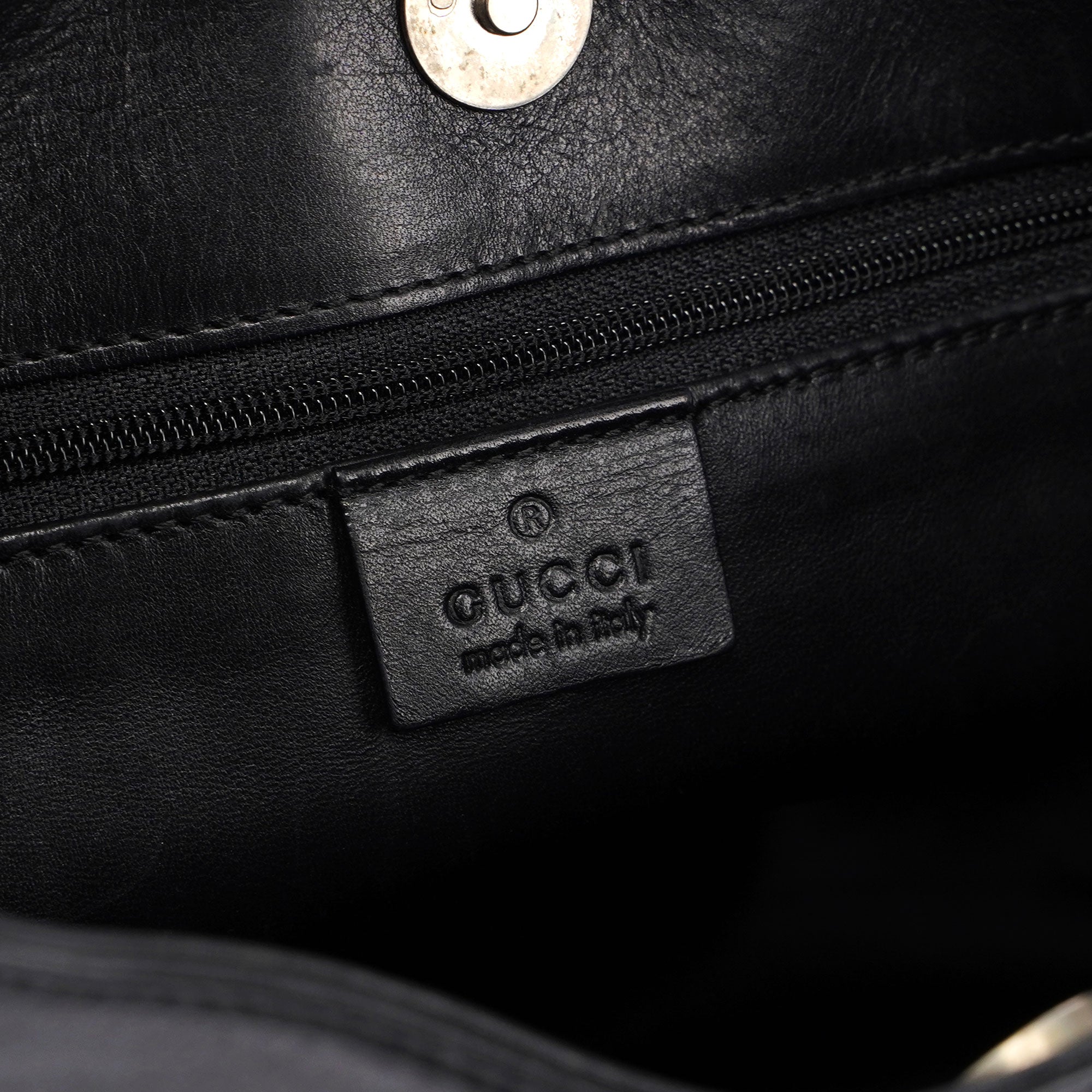 Black Leather Shoulder Bag