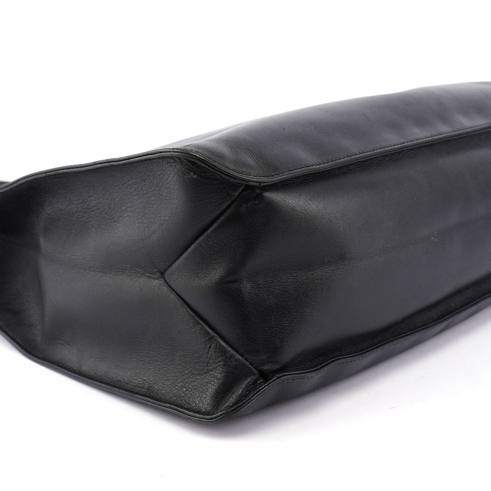 Black Leather Shoulder Bag