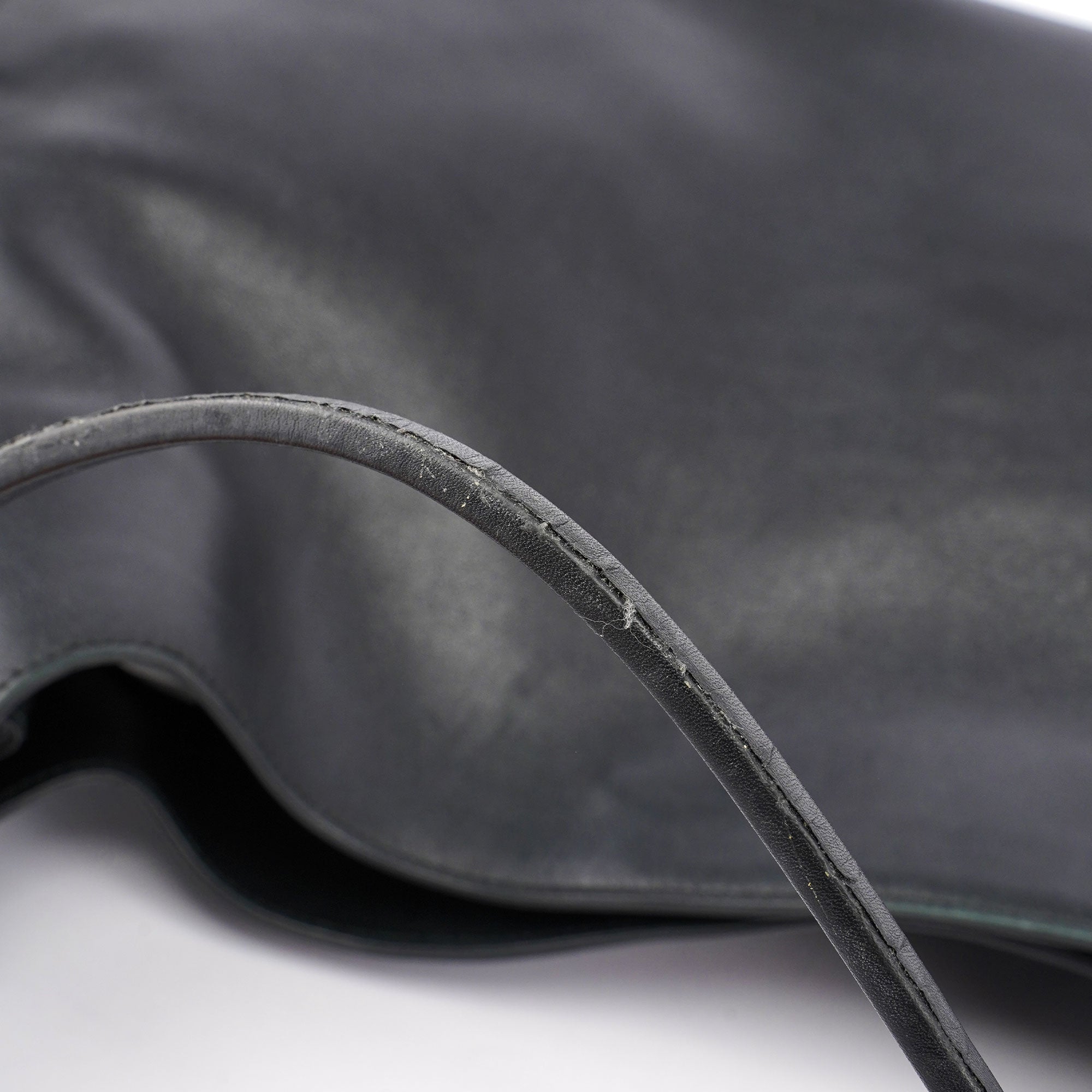 Black Leather Shoulder Bag