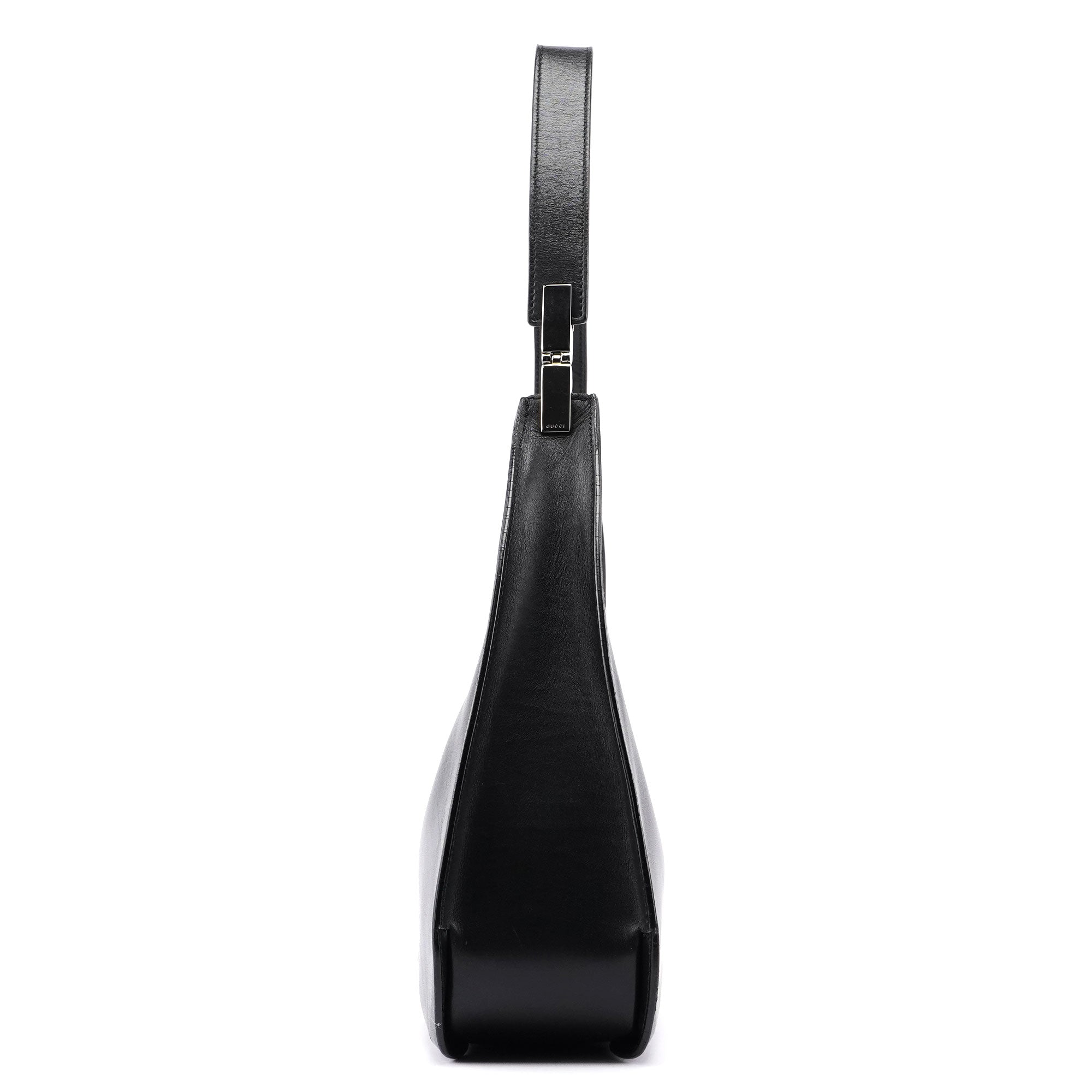 Black Leather Shoulder Bag