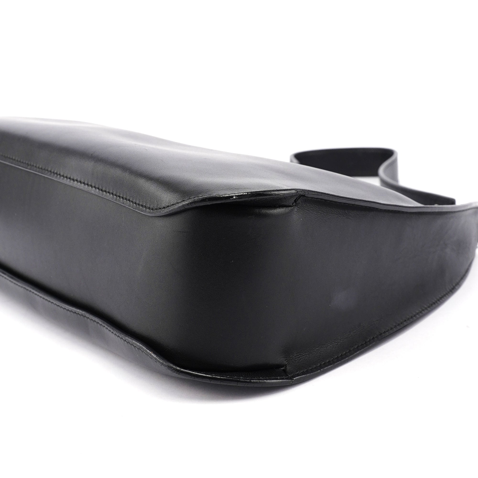 Black Leather Shoulder Bag