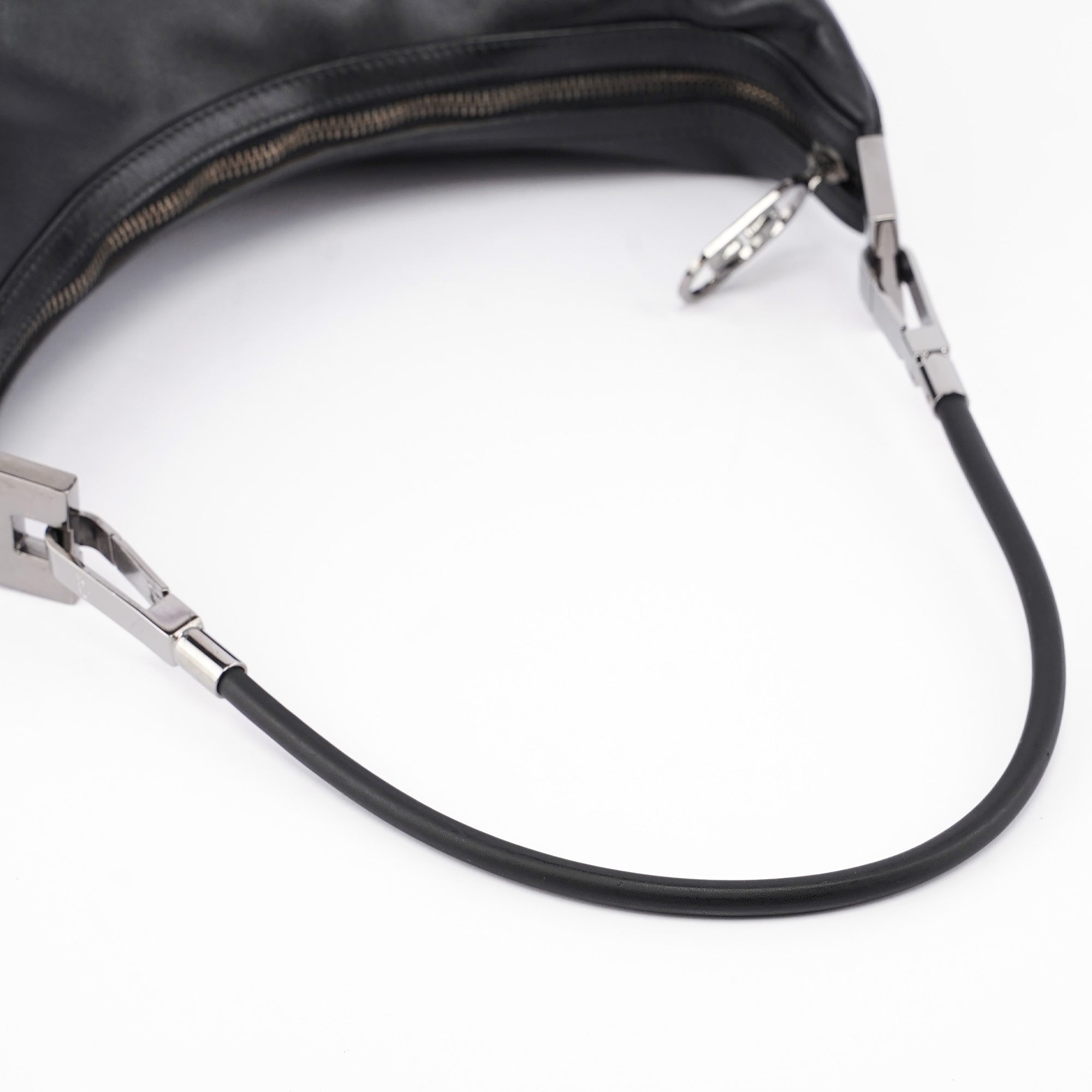 Black Leather Shoulder Bag