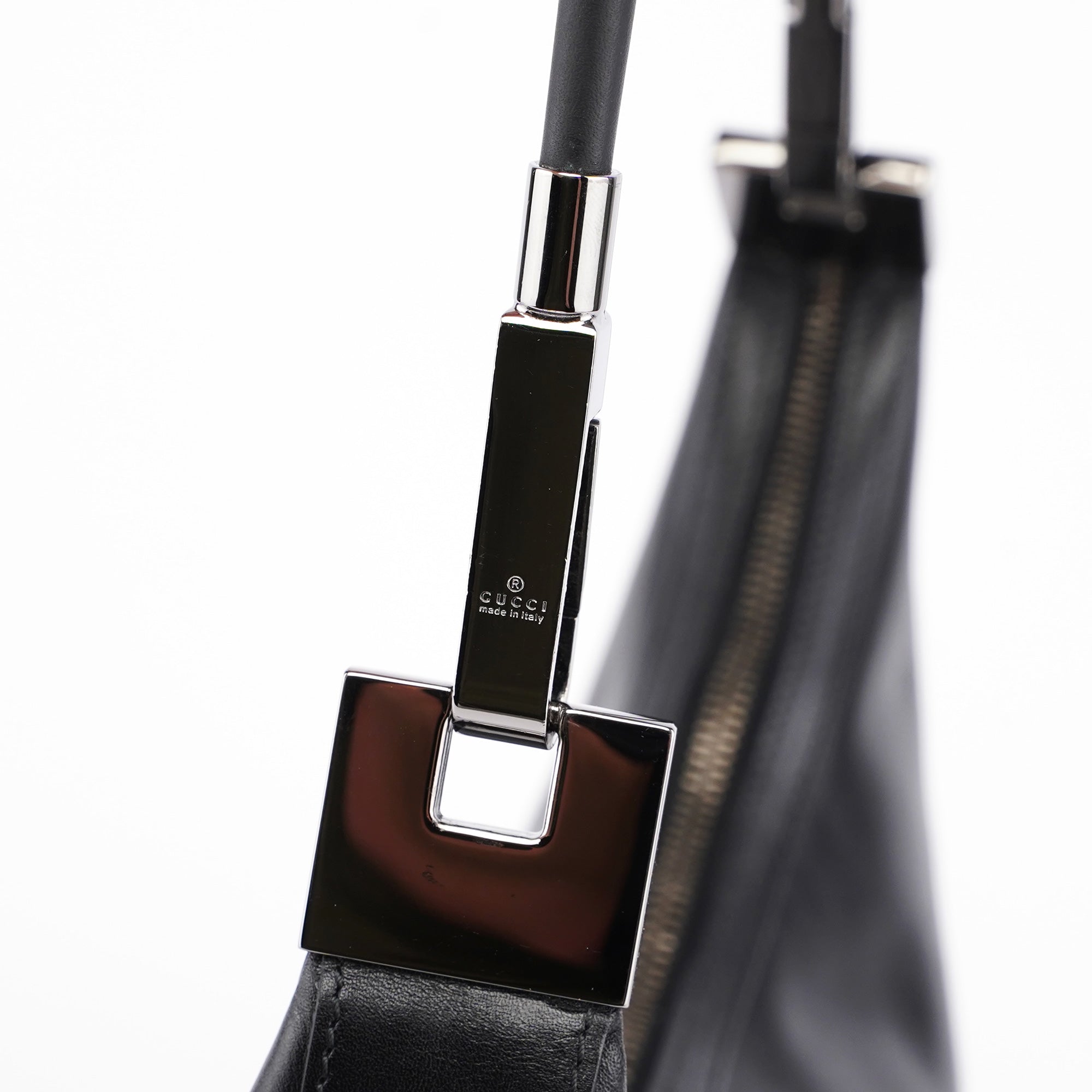 Black Leather Shoulder Bag