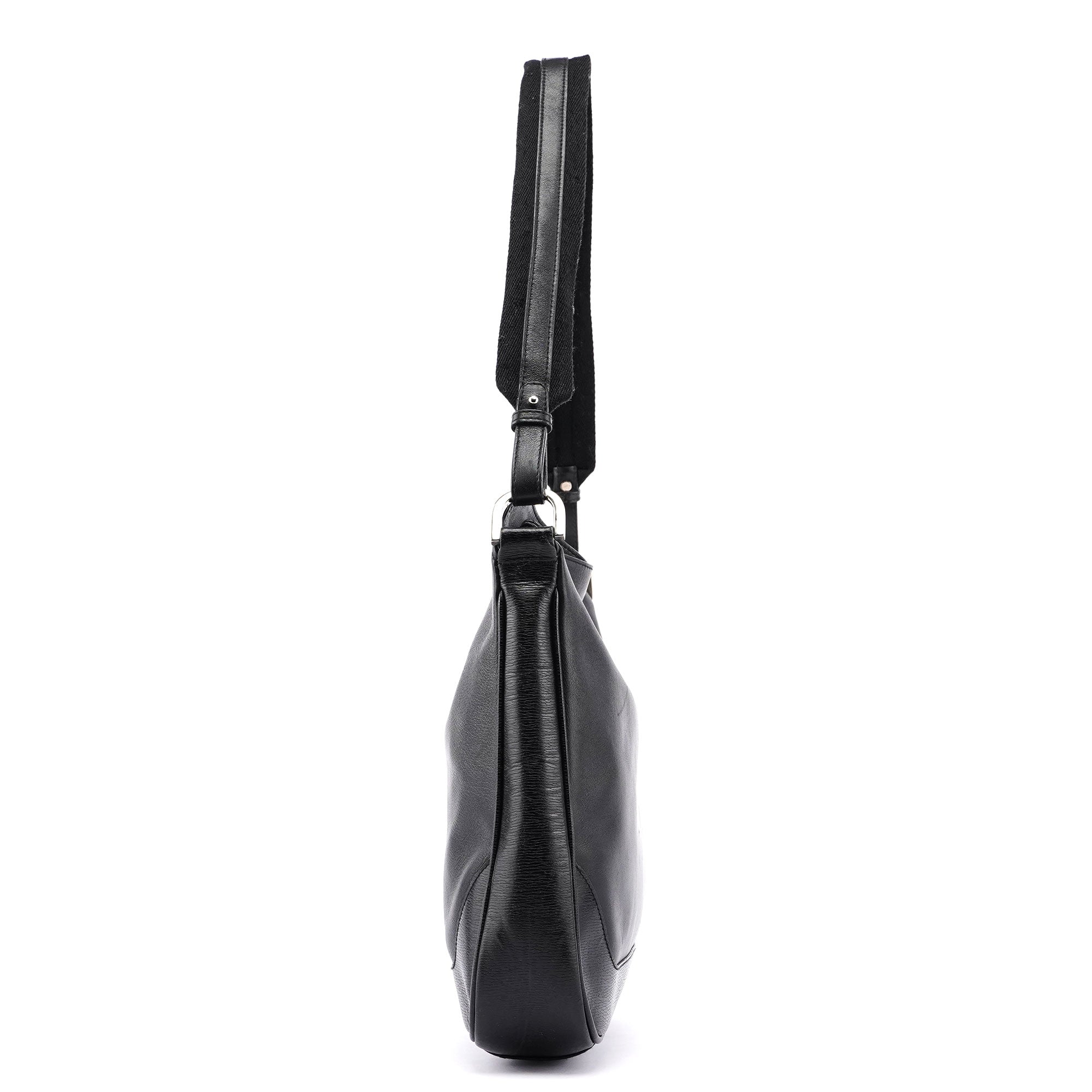 Black Leather Shoulder Bag