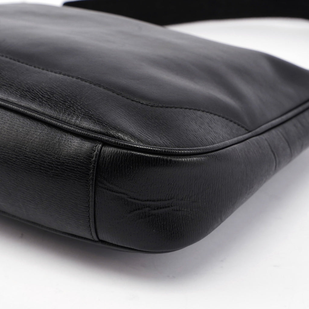 Black Leather Shoulder Bag