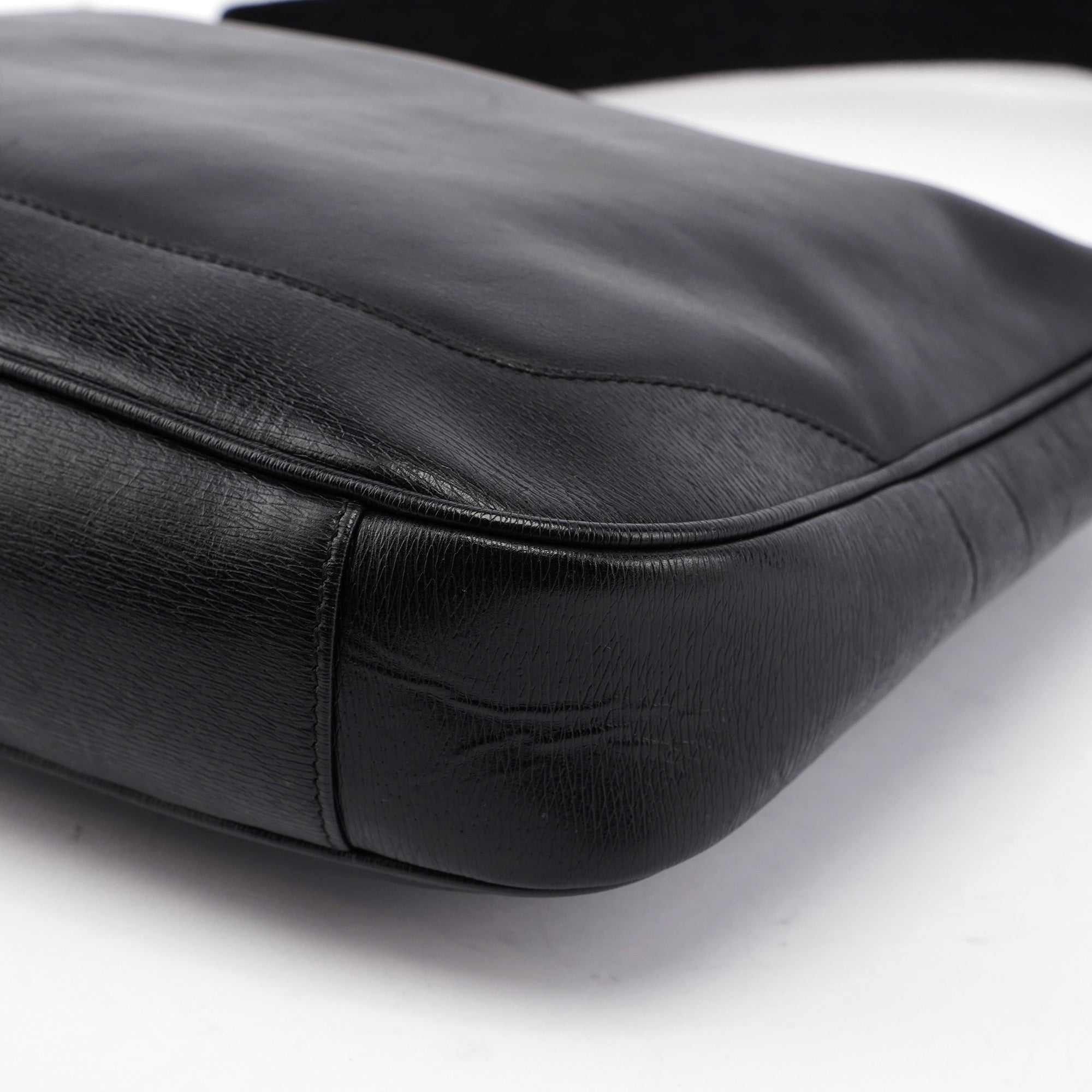 Black Leather Shoulder Bag