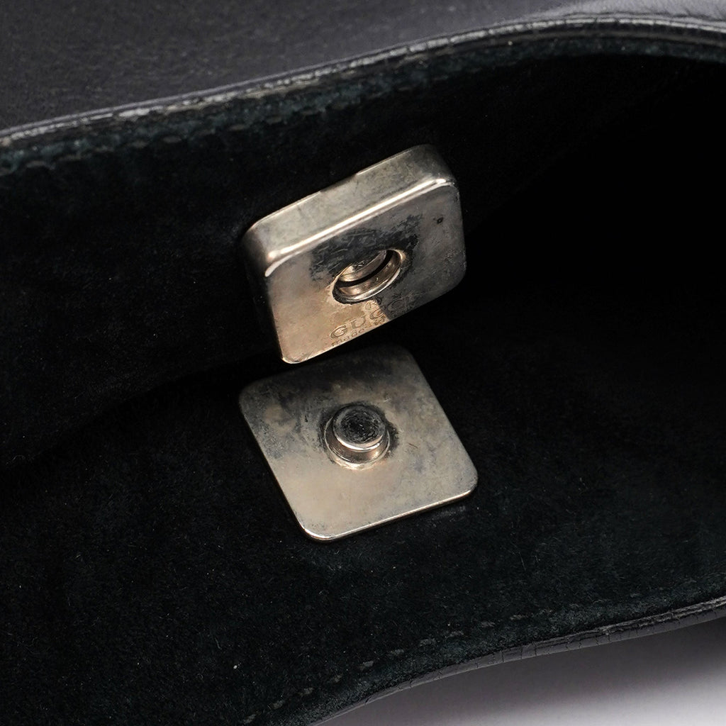 Black Leather Shoulder Bag
