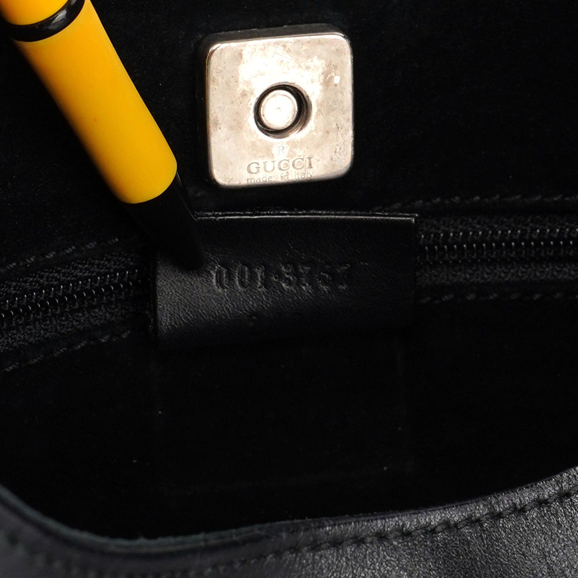 Black Leather Shoulder Bag