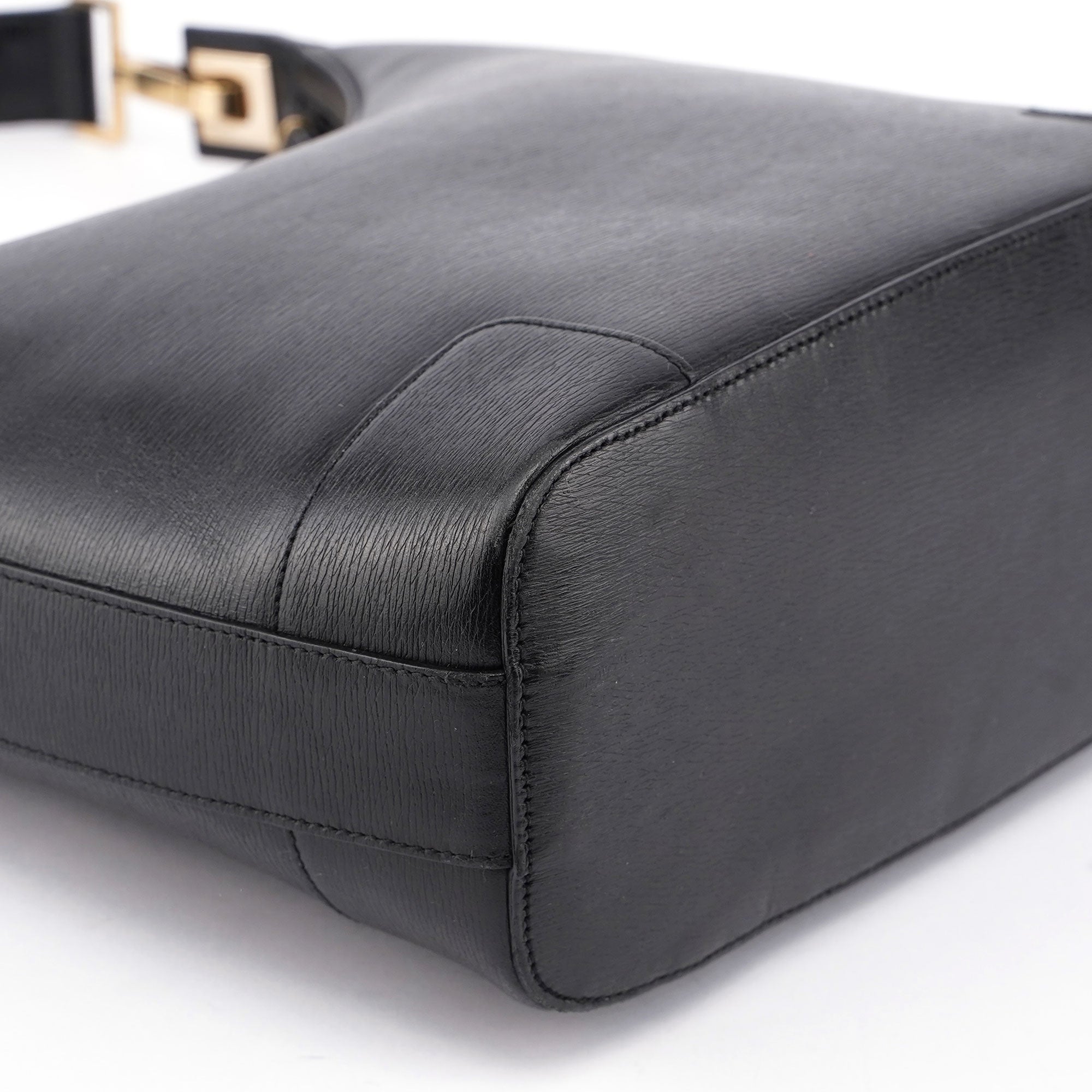 Black Leather Shoulder Bag Plaque