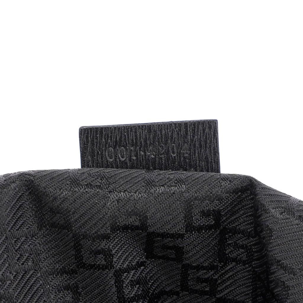 Black Leather Shoulder Bag Plaque