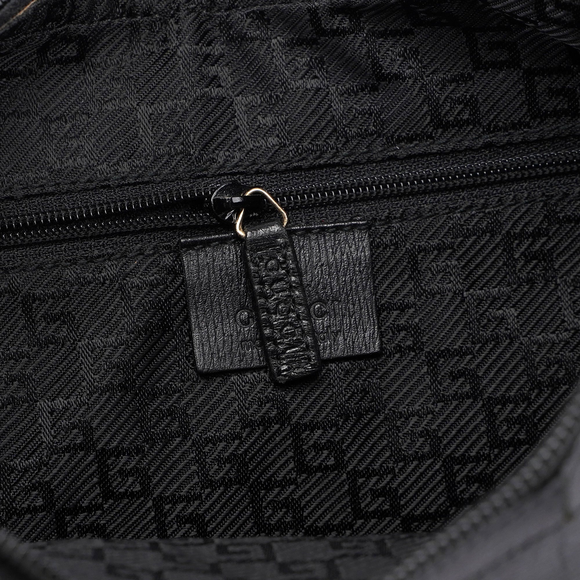 Black Leather Shoulder Bag Plaque