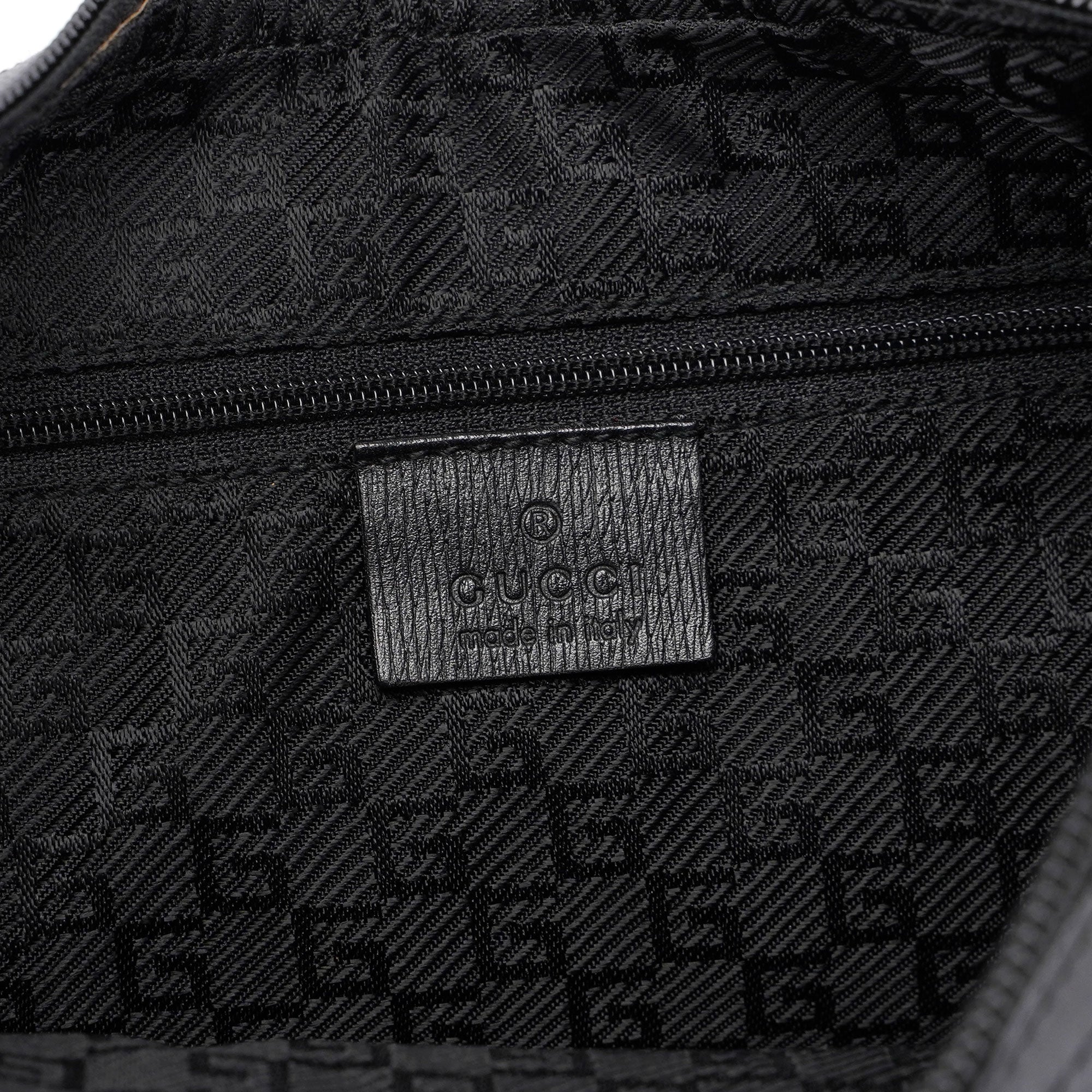 Black Leather Shoulder Bag Plaque
