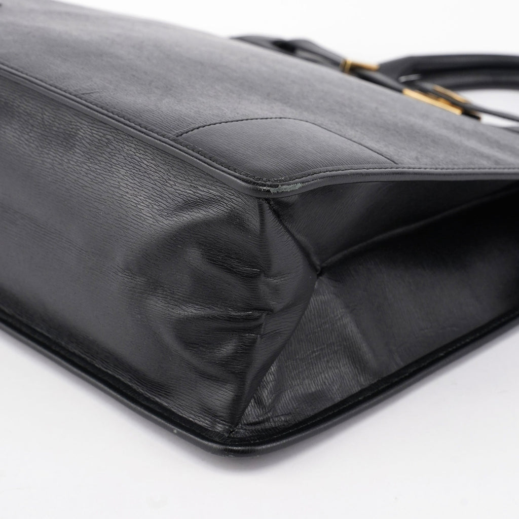Black Leather Tote