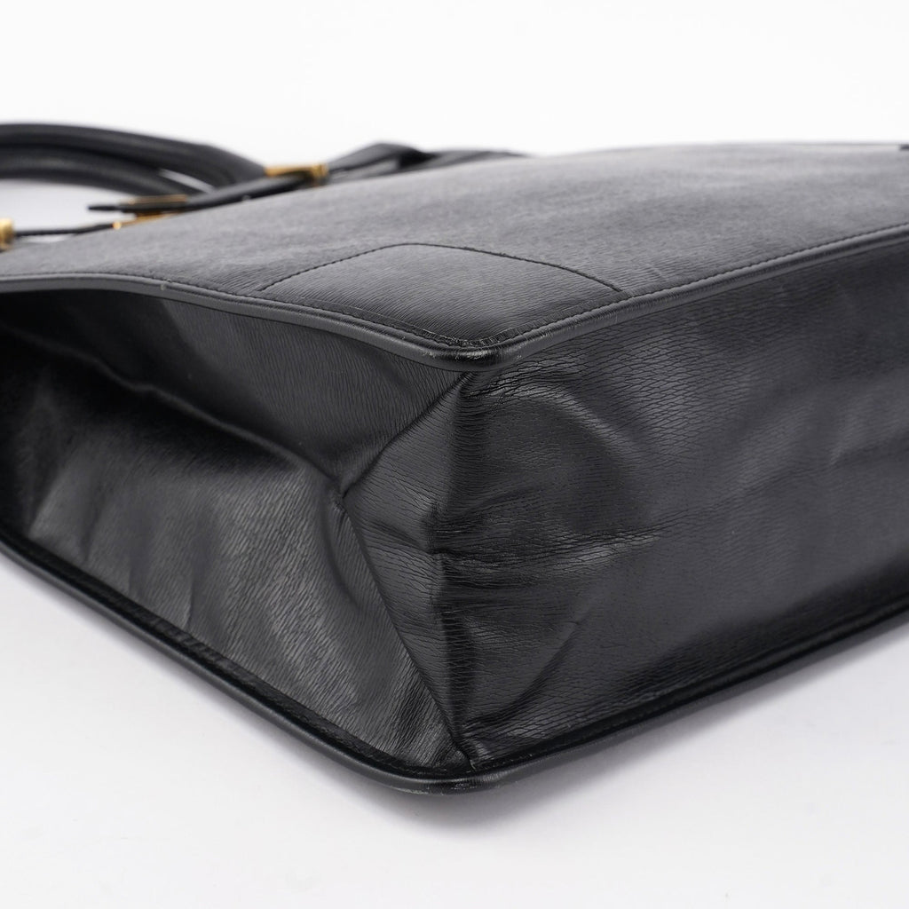 Black Leather Tote