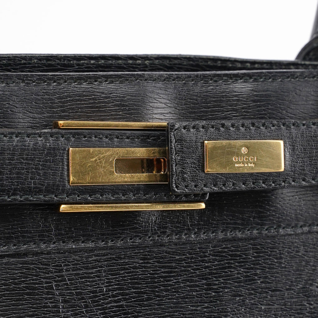 Black Leather Tote