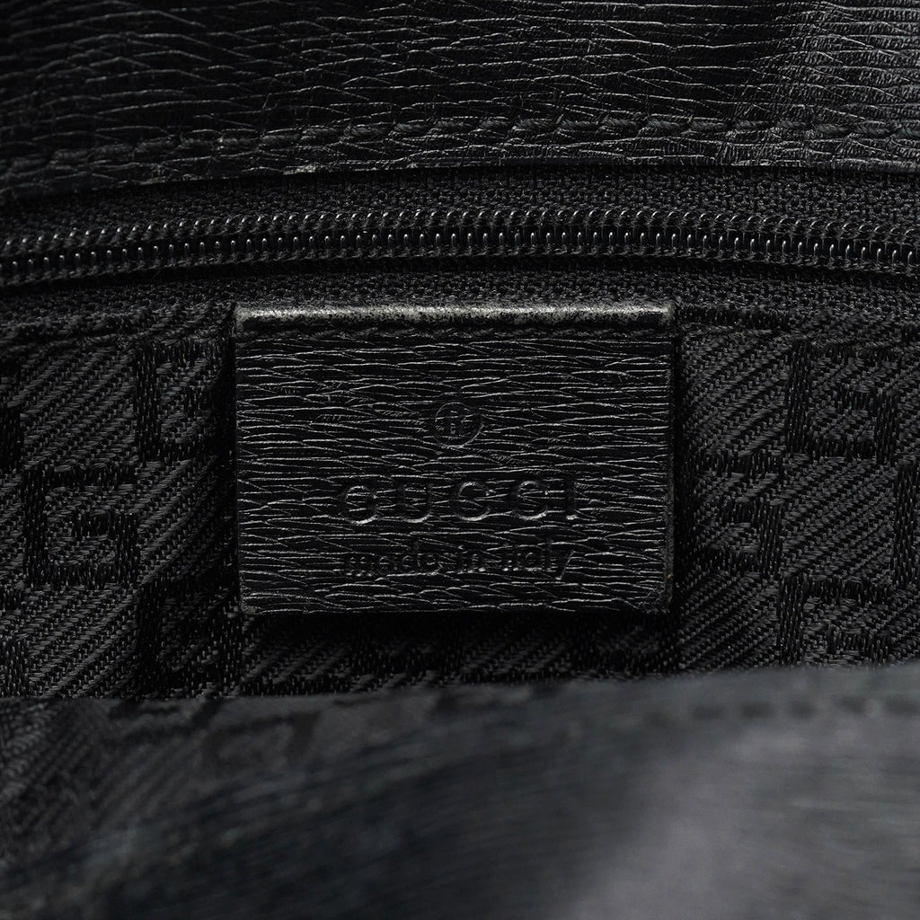 Black Leather Tote Bag