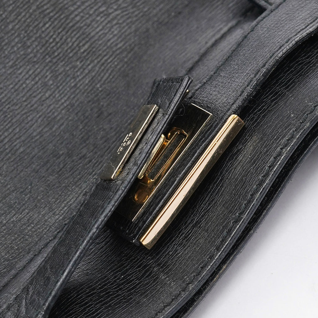 Black Leather Tote Bag