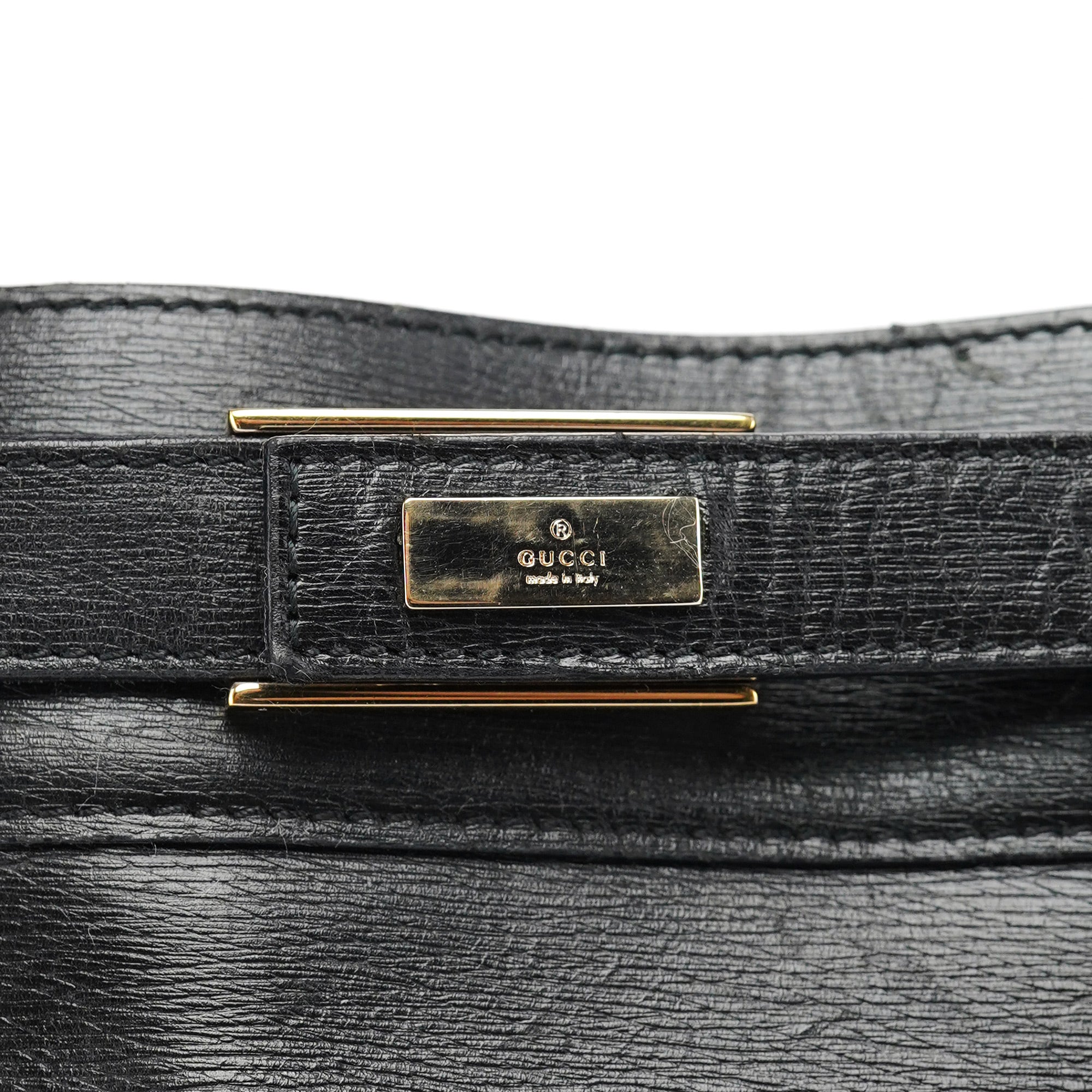 Black Leather Tote Bag