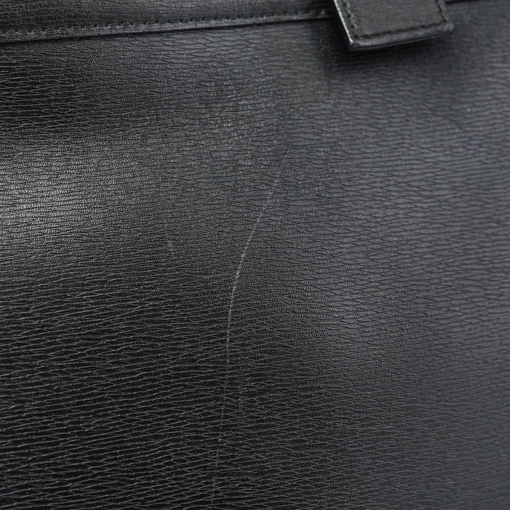 Black Leather Tote Bag