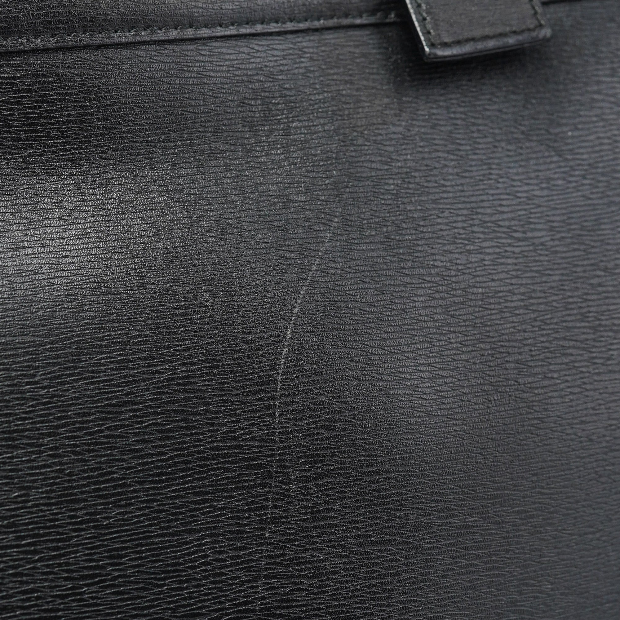 Black Leather Tote Bag