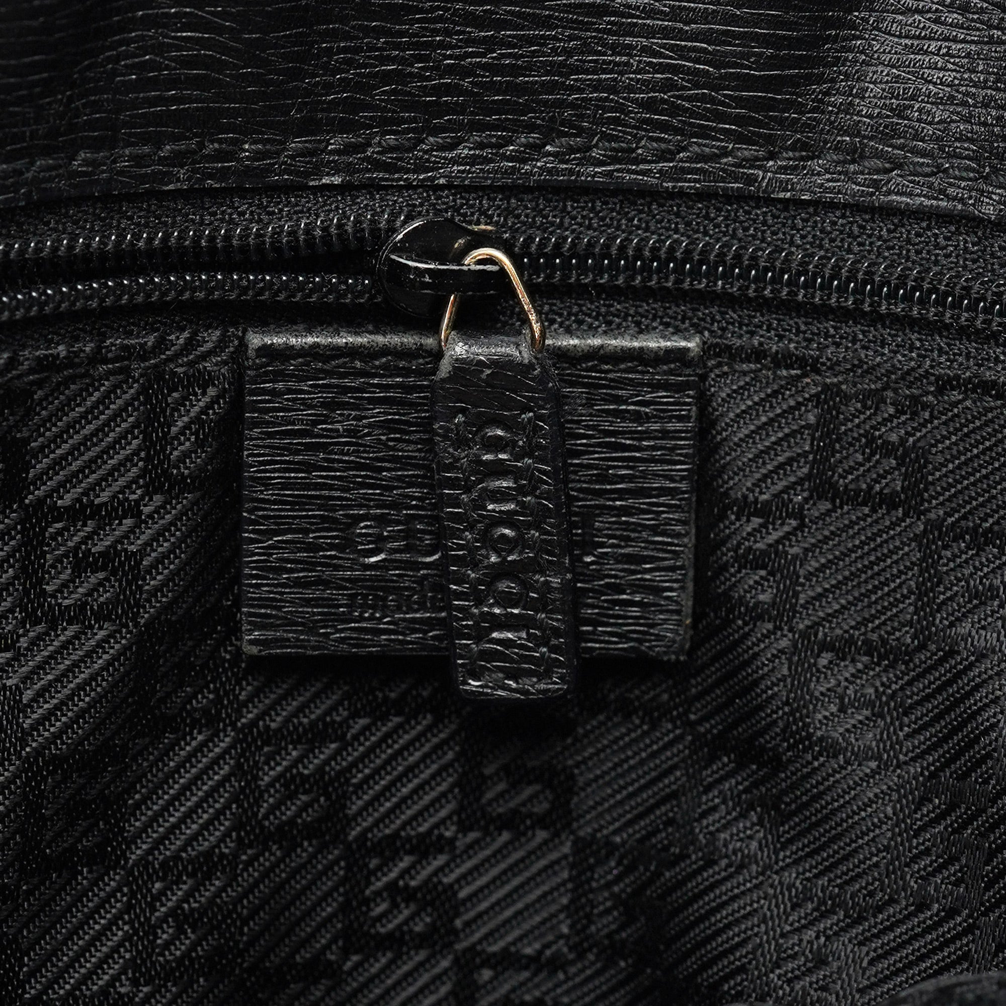 Black Leather Tote Bag