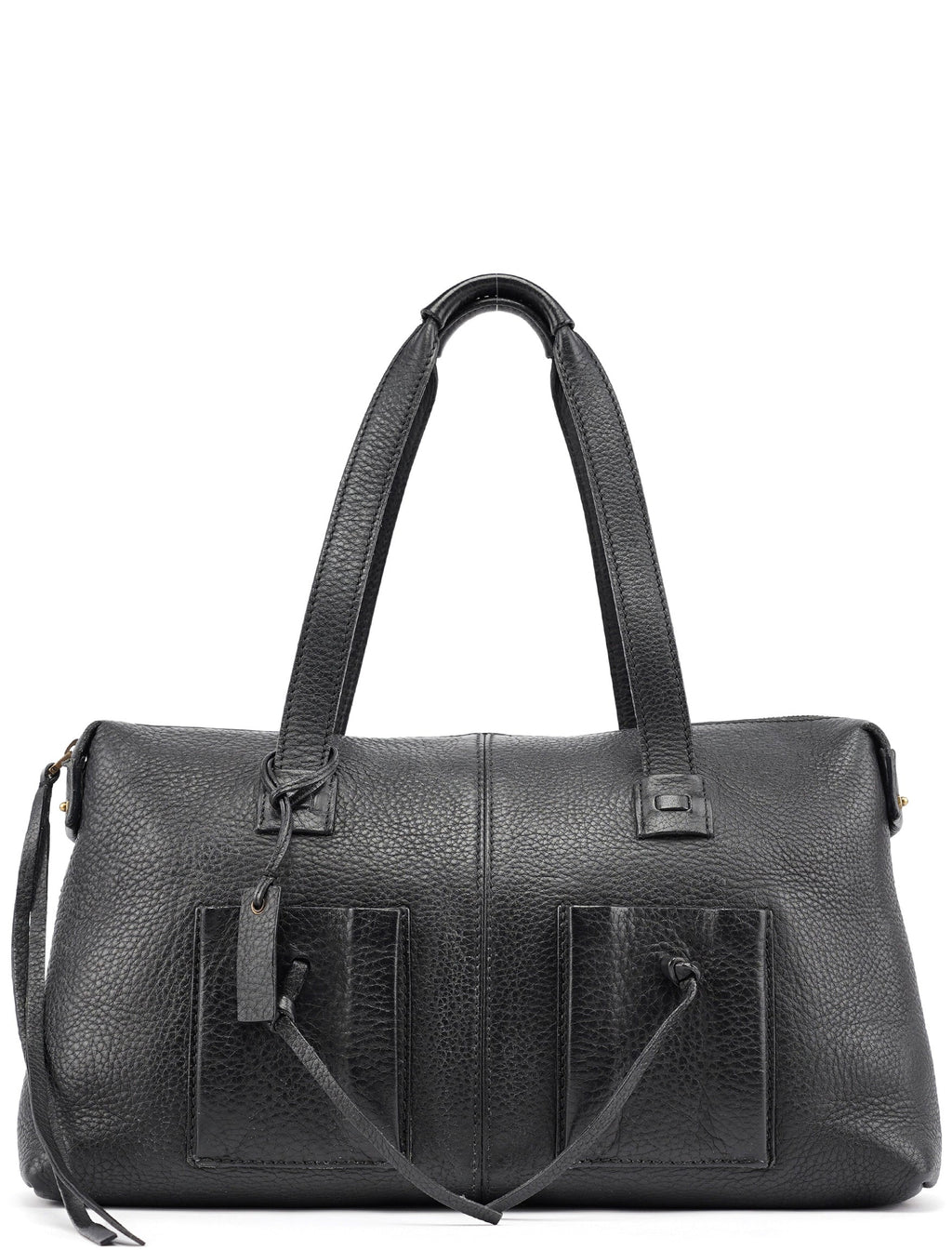 Black Leather Tote Bag