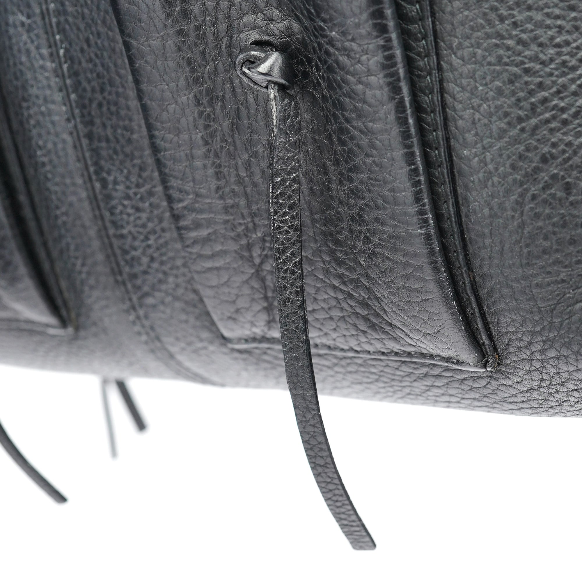 Black Leather Tote Bag