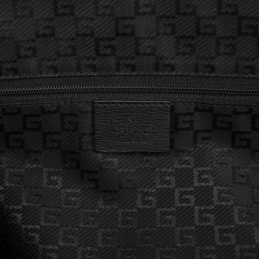 Black Leather Tote Bag