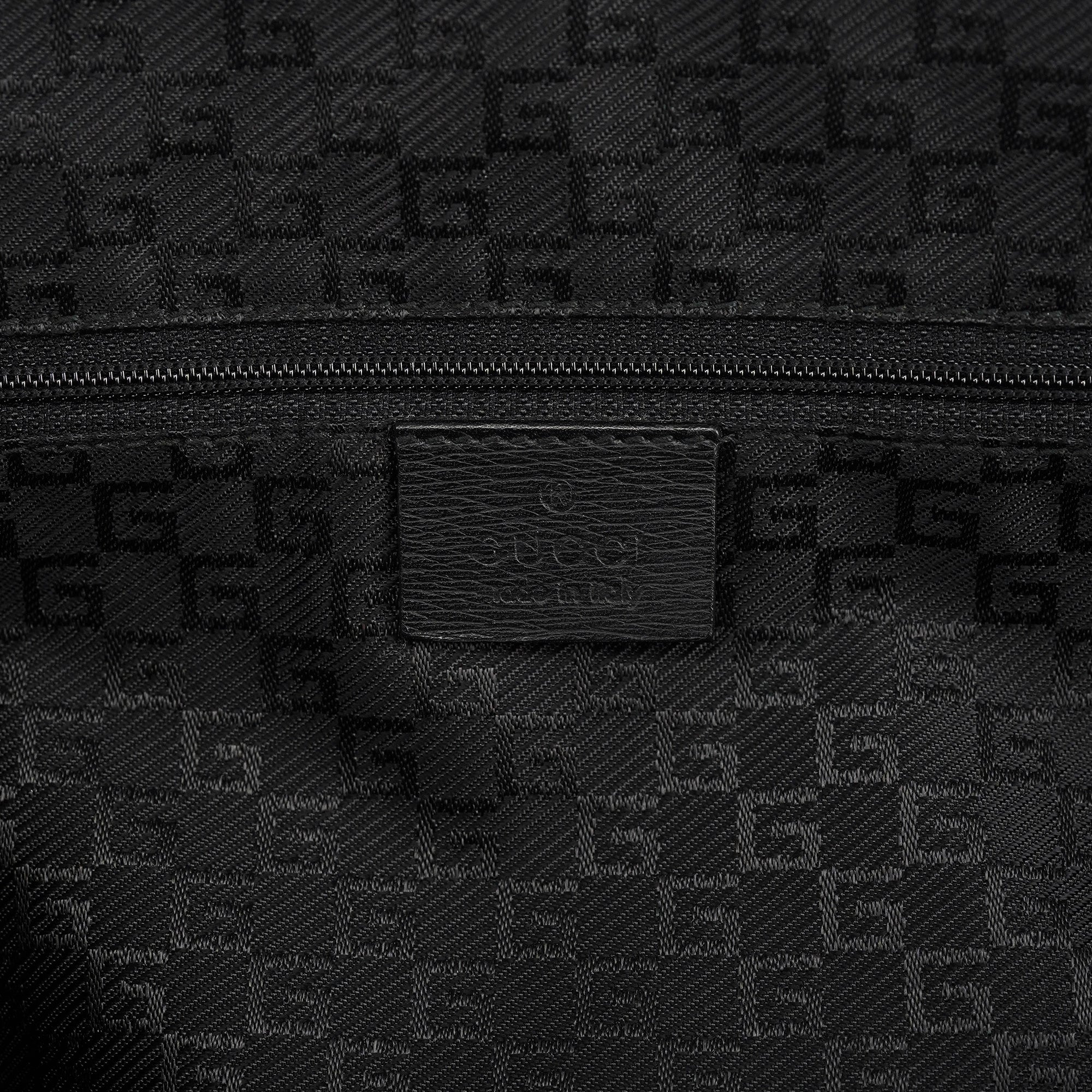Black Leather Tote Bag