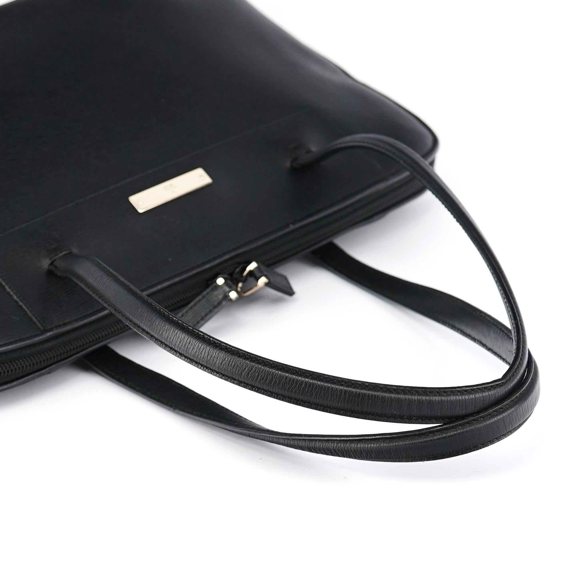 Black Leather Tote Bag