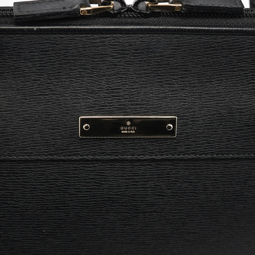 Black Leather Tote Bag