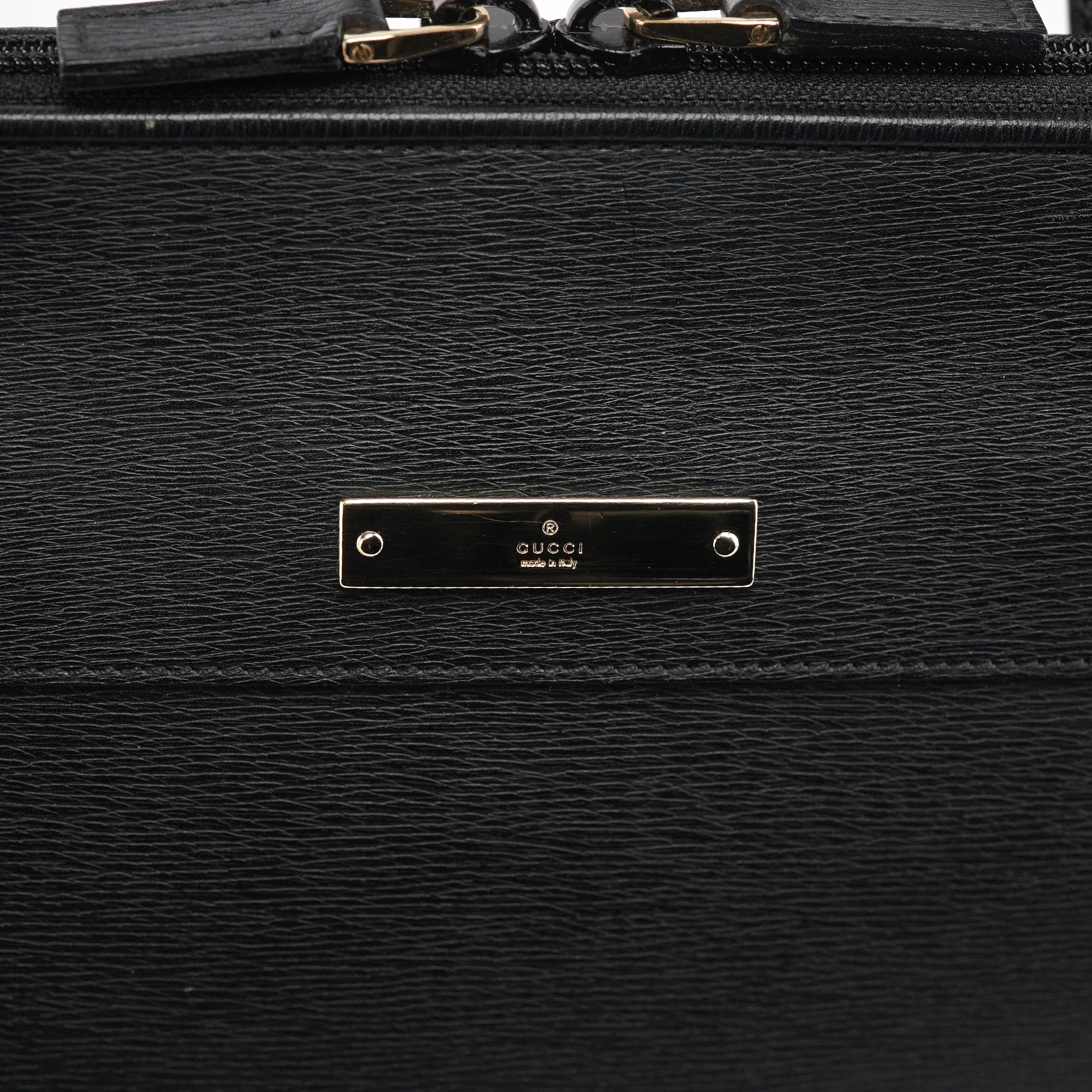 Black Leather Tote Bag