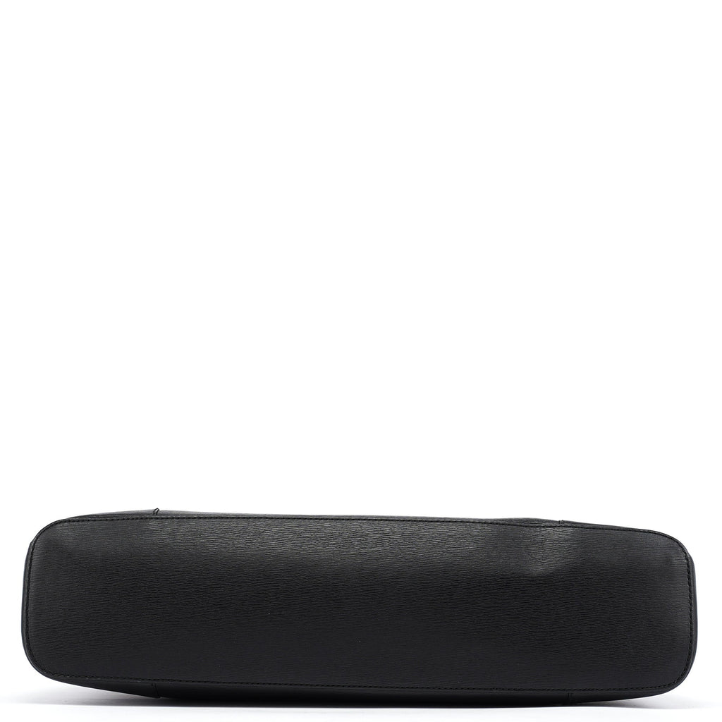 Black Leather Tote Bag