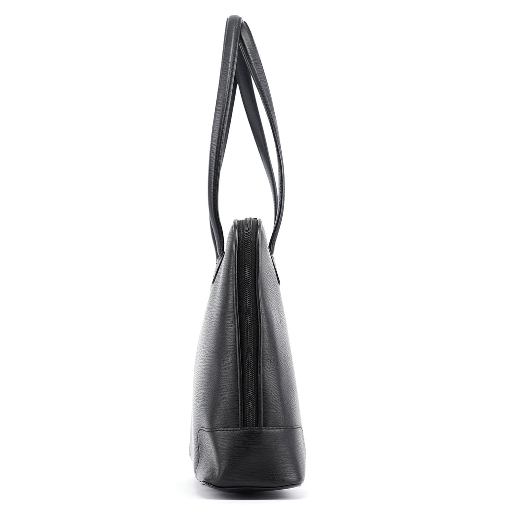Black Leather Tote Bag