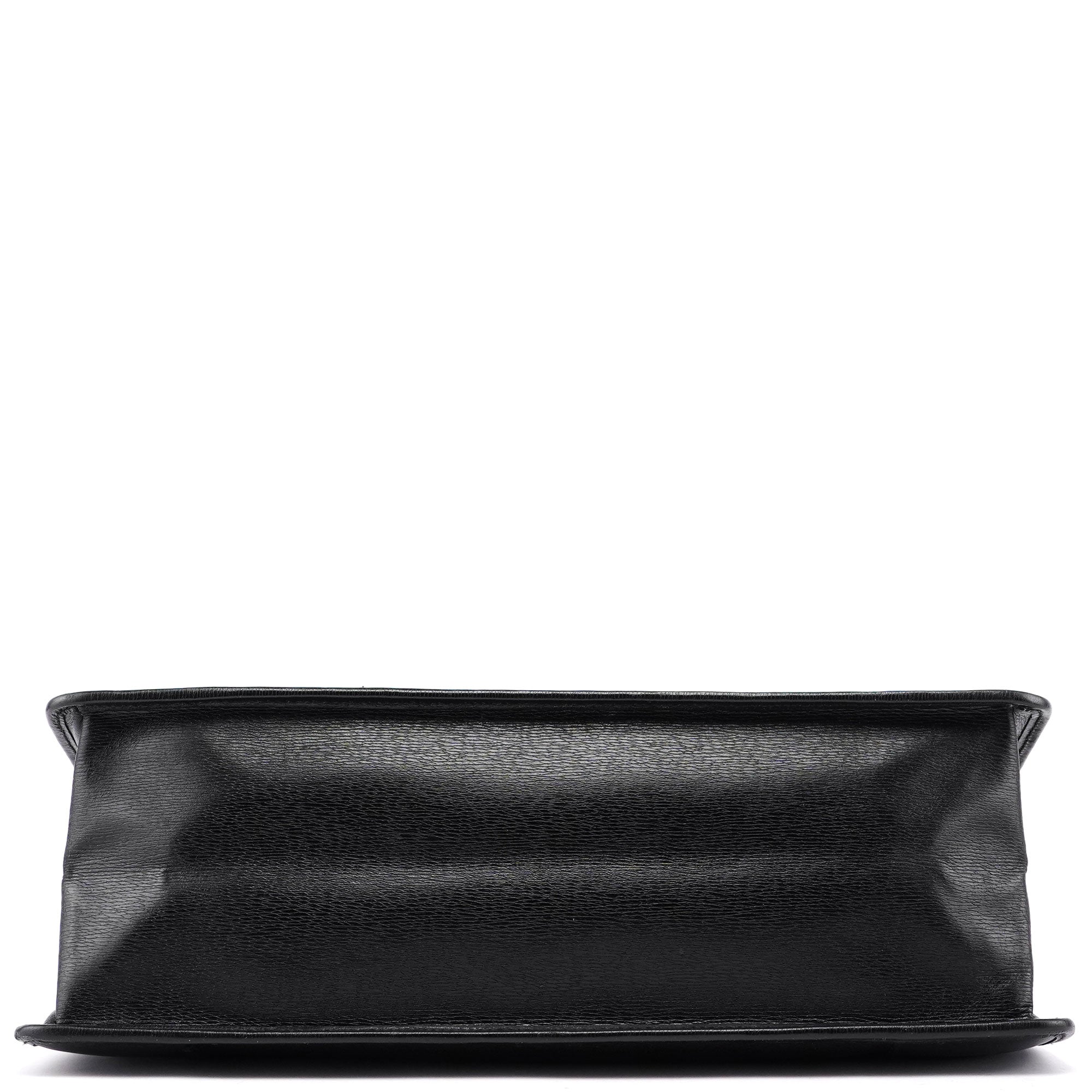 Black Leather Tote Bag