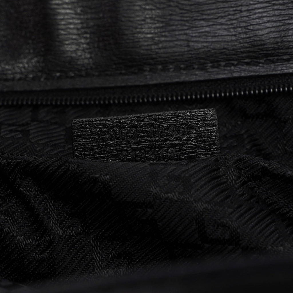 Black Leather Tote Bag