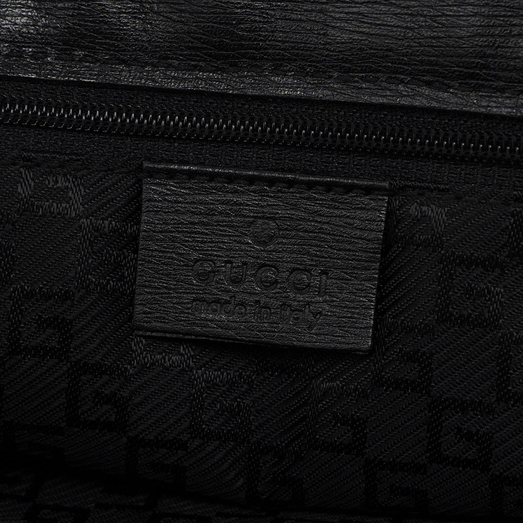 Black Leather Tote Bag