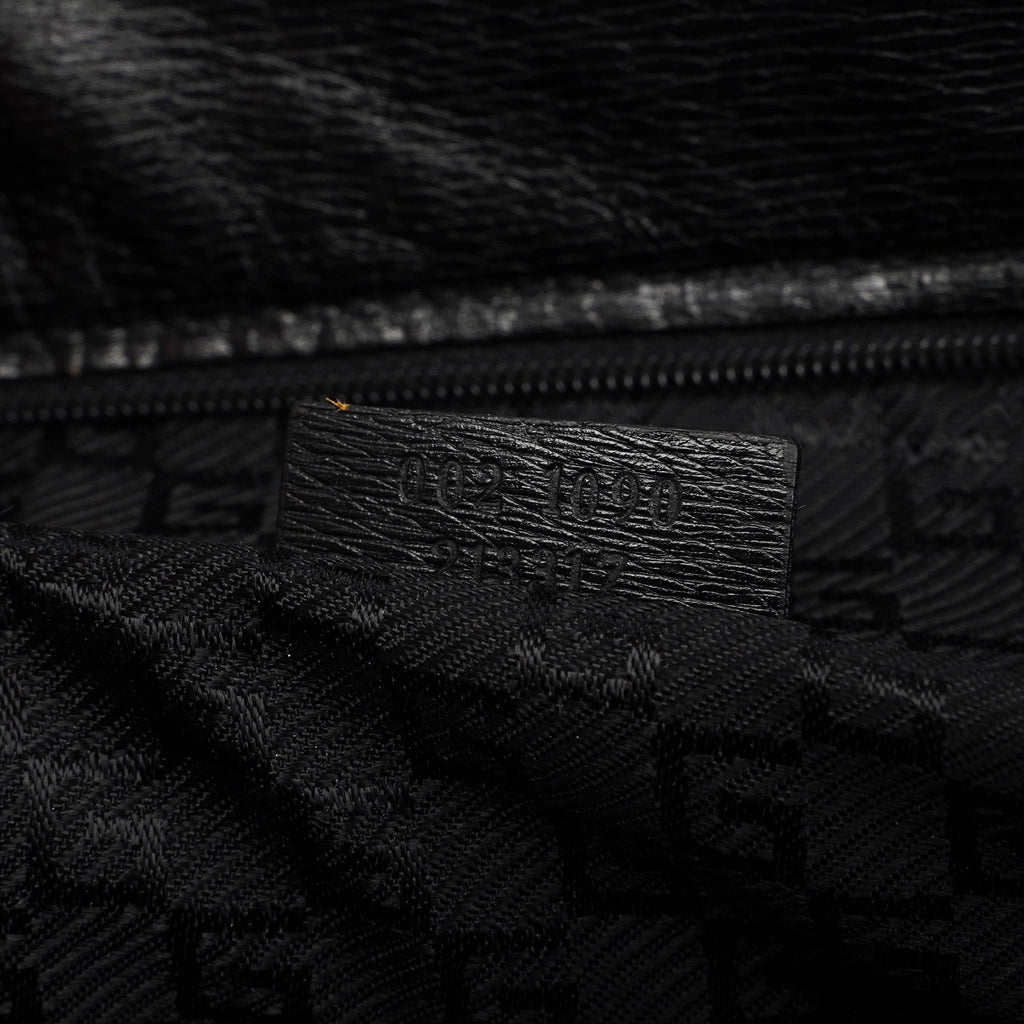 Black Leather Tote Bag