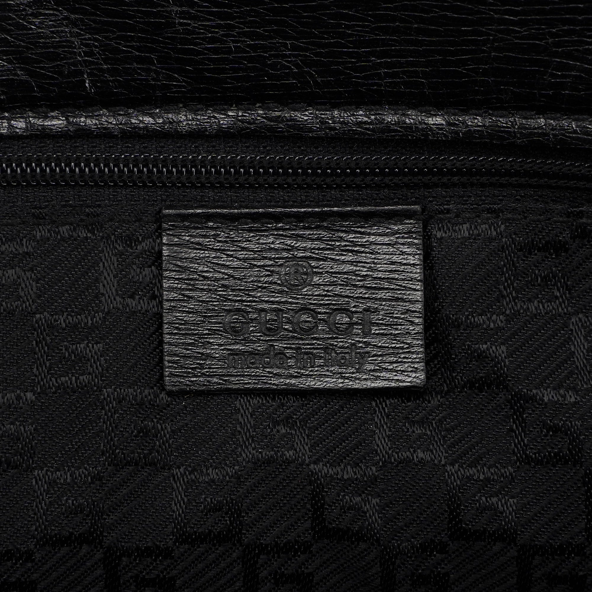 Black Leather Tote Bag