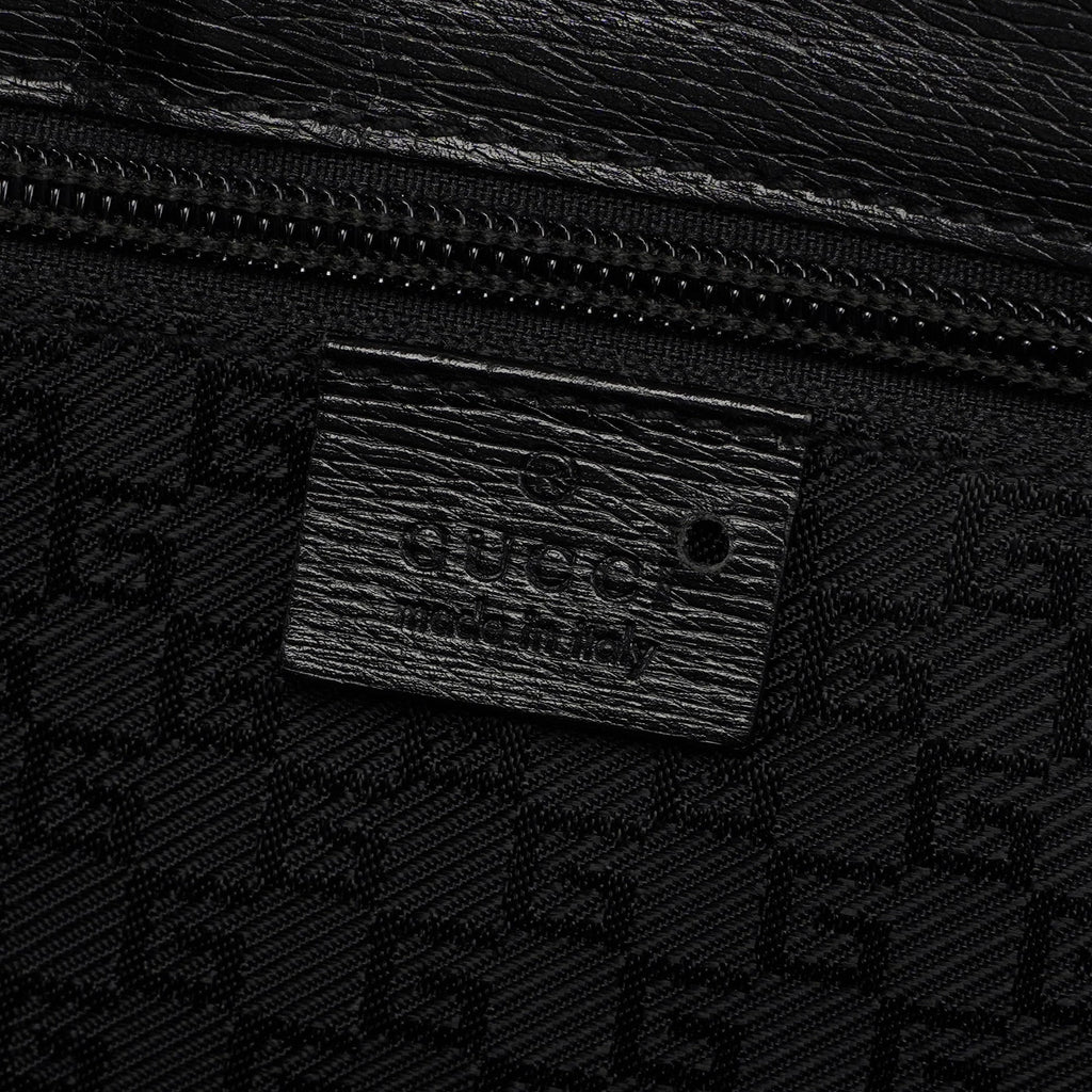 Black Leather Tote Bag