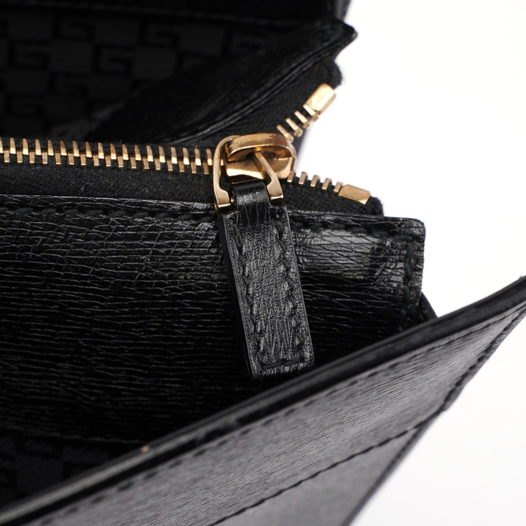 Black Leather Tote Bag
