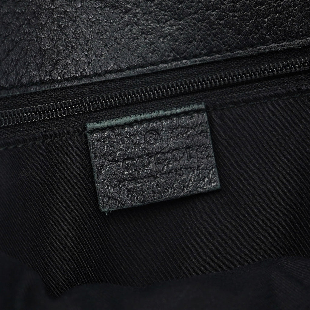 Black Leather Tote Bag